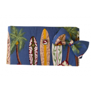 Vintage Hawaiian Surf Boards Cummerbund and Bow Tie Set (Blue Background)